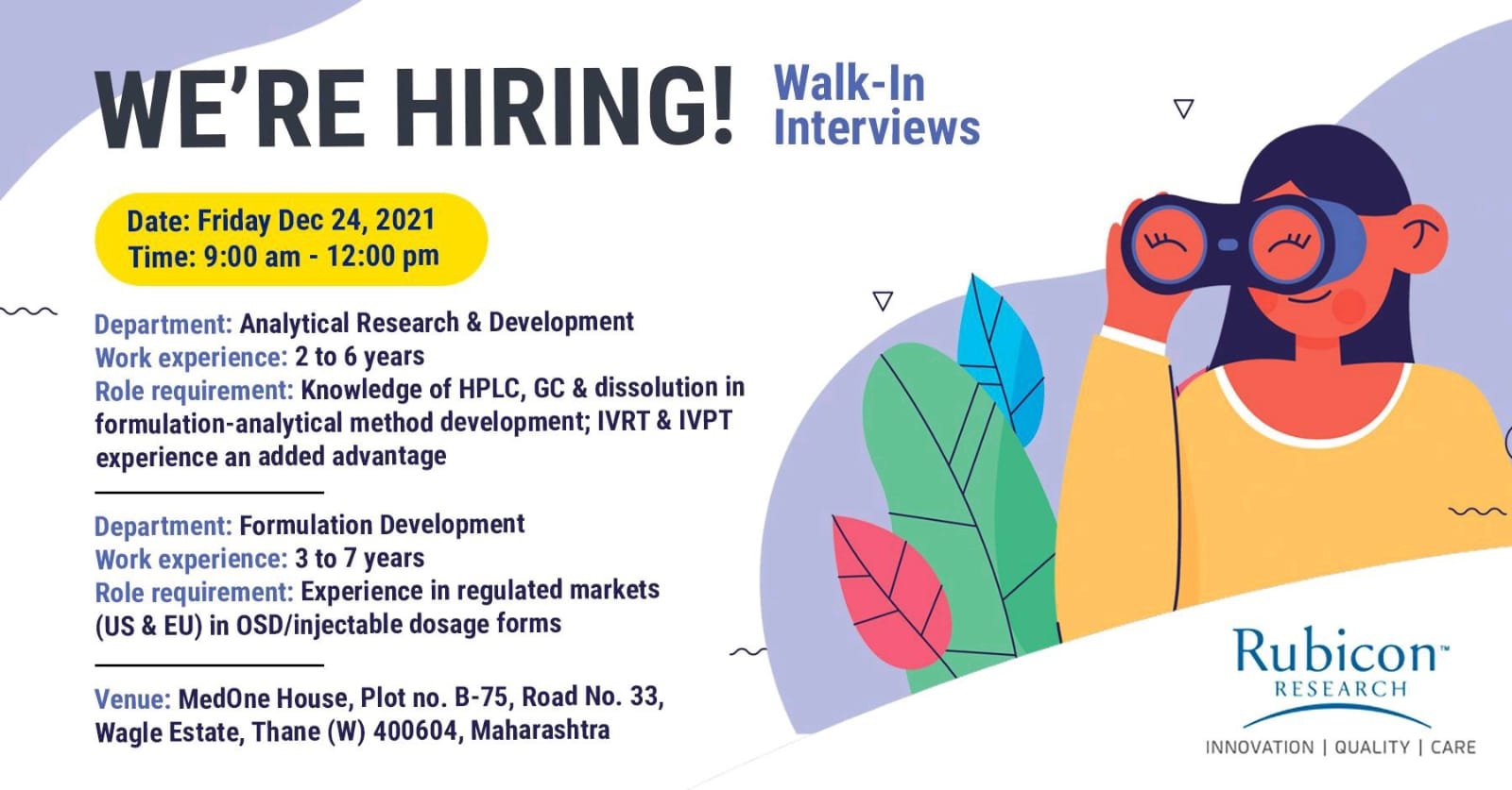 Rubicon Research – Walk-In Interviews for Analytical Research ...
